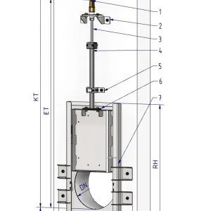Wall-Mounted Throttle Penstock