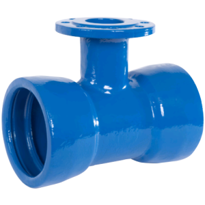 Double Socket Tyton tee with Flanged branch